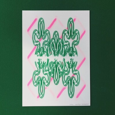 Mixing patterns N°2 | RISO  A3 by Katrijn Oelbrandt - LE /40
