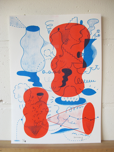 RISO Print A3 Mina Hamada (Jp) - limited edition /40