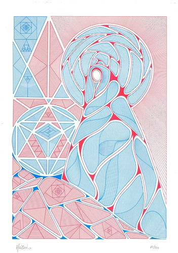 RISO Print A3 Hazul (Pt) - Walk & Talk 2012 - LE /100