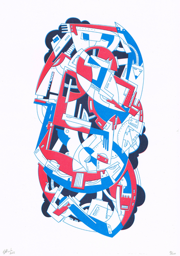 RISO Print A3 "The Dancer" - Strook - LE /100