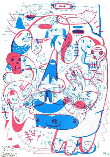 RISO Print A3 Topo! vs Prozak - Sold Out