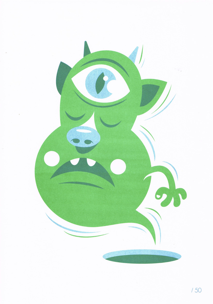 RISO Print A3 Bue limited edition /50 - SOLD OUT