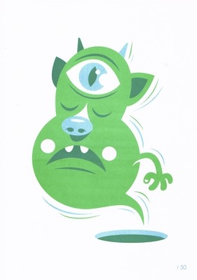 RISO Print A3 Bue limited edition /50 - SOLD OUT