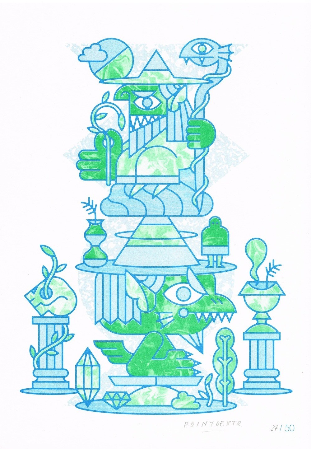 RISO Print A3 Pointdextr limited edition /50