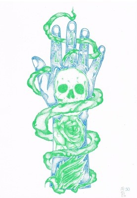 RISO Print A3 PiracyLeague limited edition /50