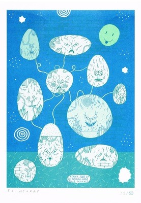 RISO Print A3 El Neoray limited edition /50