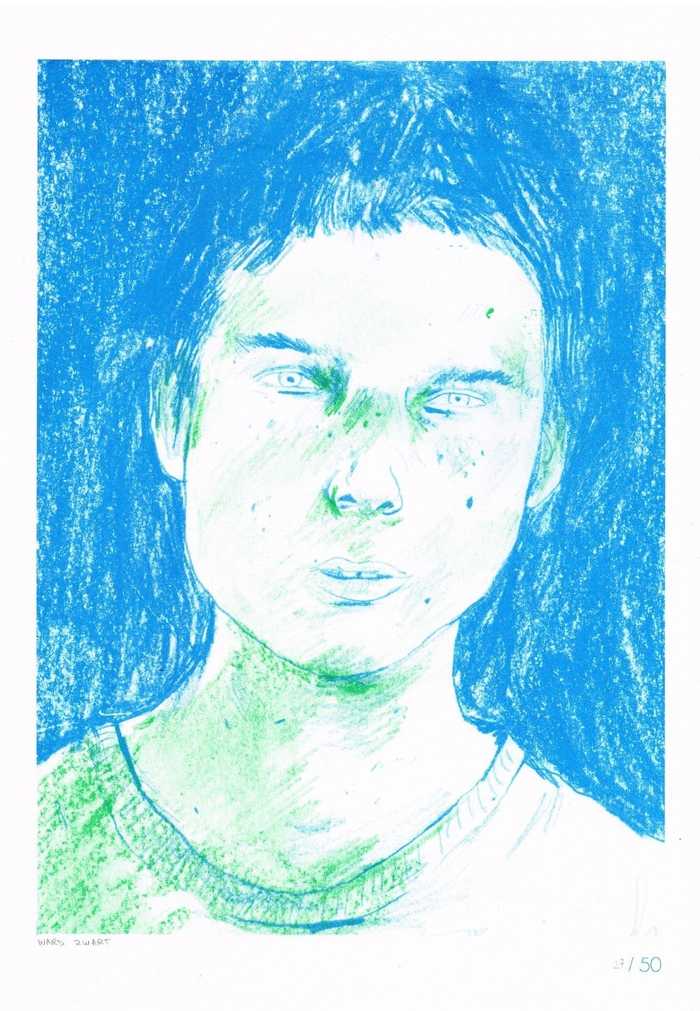 RISO Print A3 Ward Zwart limited edition /50