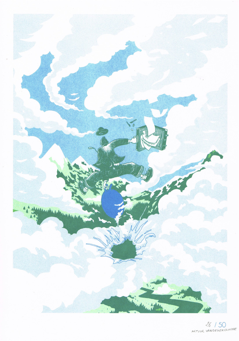 RISO Print A3 Hank Quinlan limited edition /50