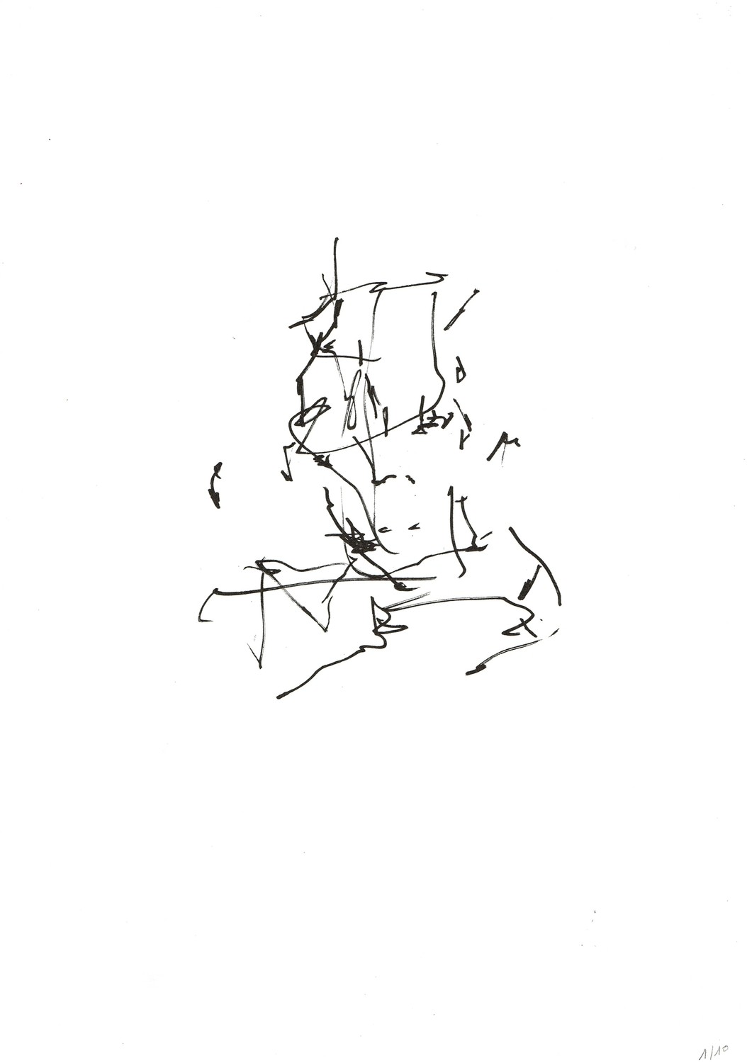 RISO Print A3 - Ben Bennaouisse, portrait J. - LE /10
