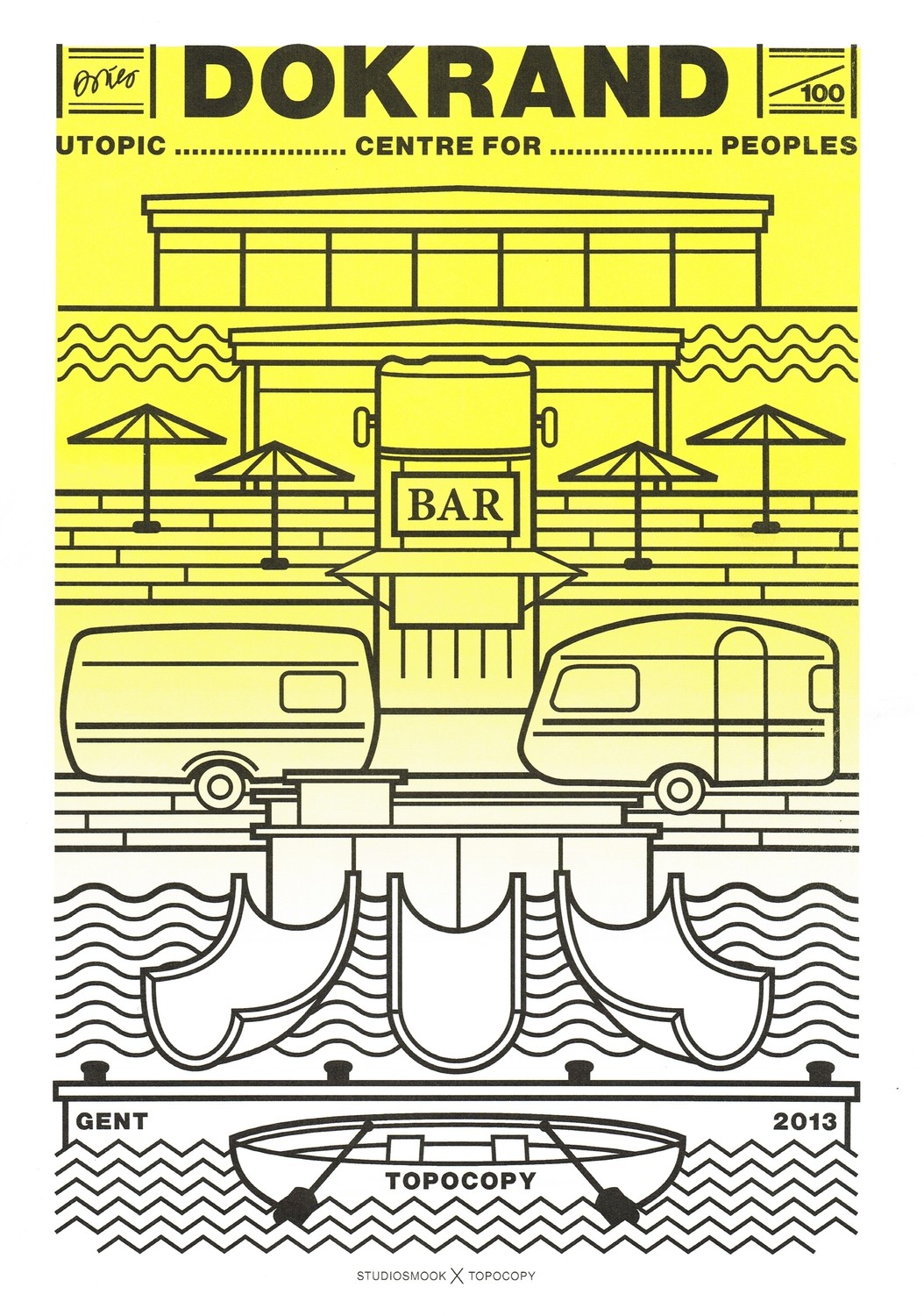 RISO Print A3 "DOKRAND" - Studio Smook - LE /100