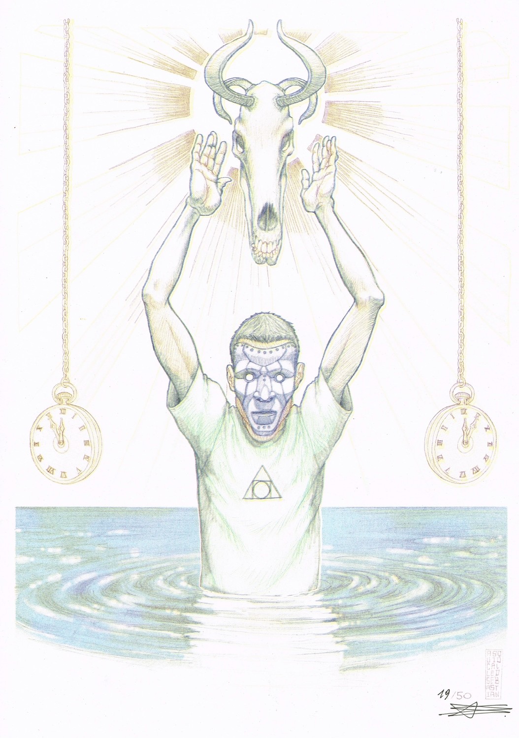 RISO Print A3 by a Squid called Sebastian - LE /50