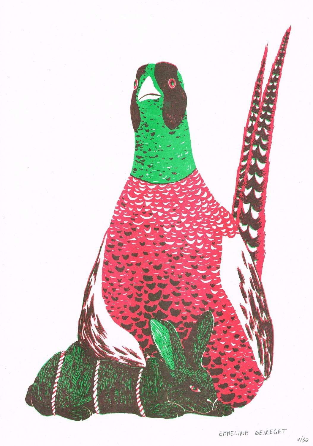 RISO Print A3 Emmeline Geiregat limited edition /30 - Sold Out