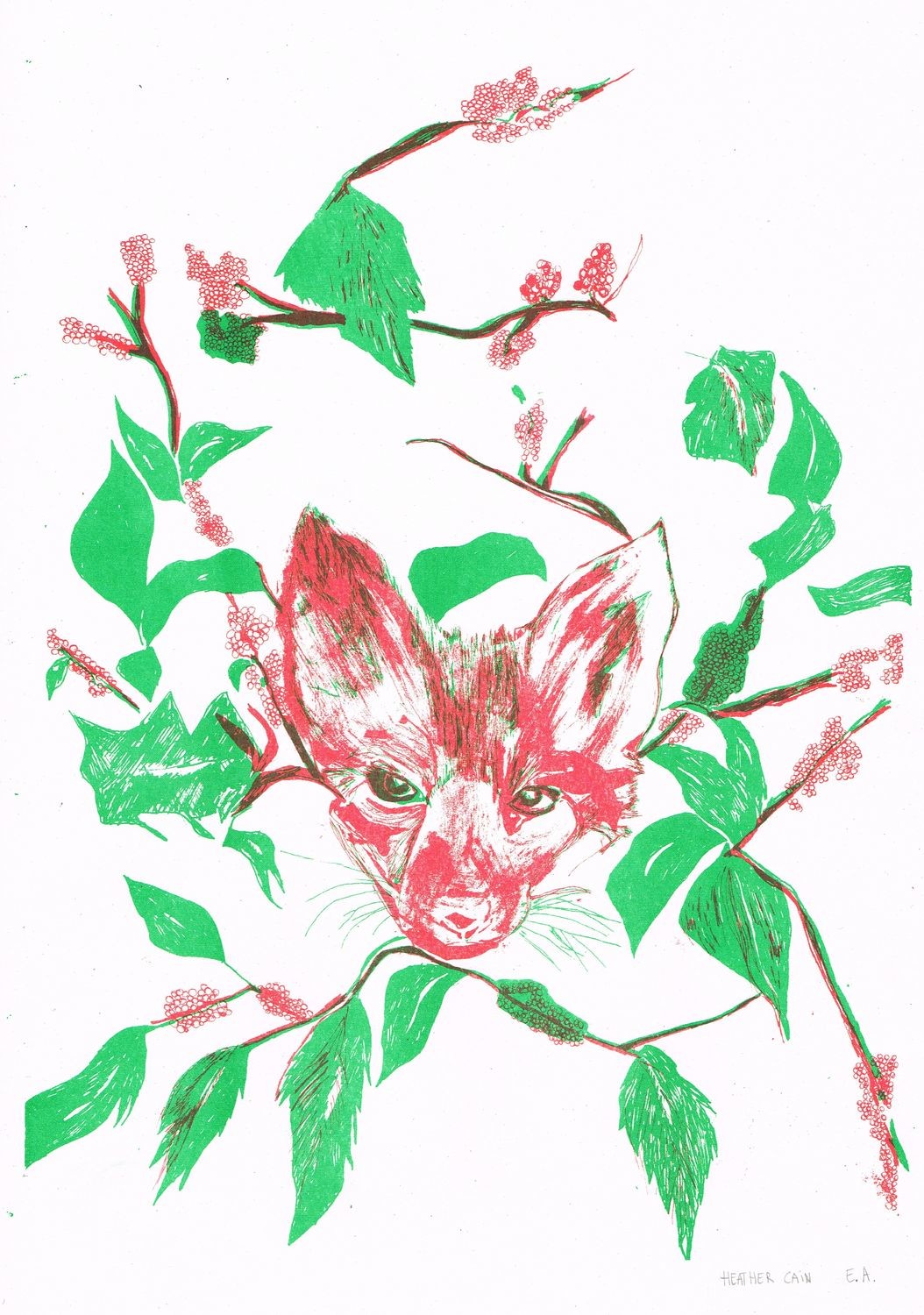 RISO Print A3 Heather Cain limited edition /30 - SOLD OUT