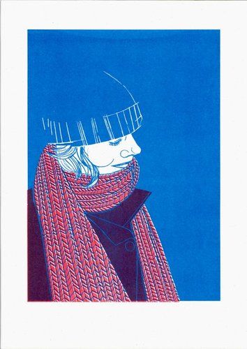 RISOGRAFIA #1 — red and blue