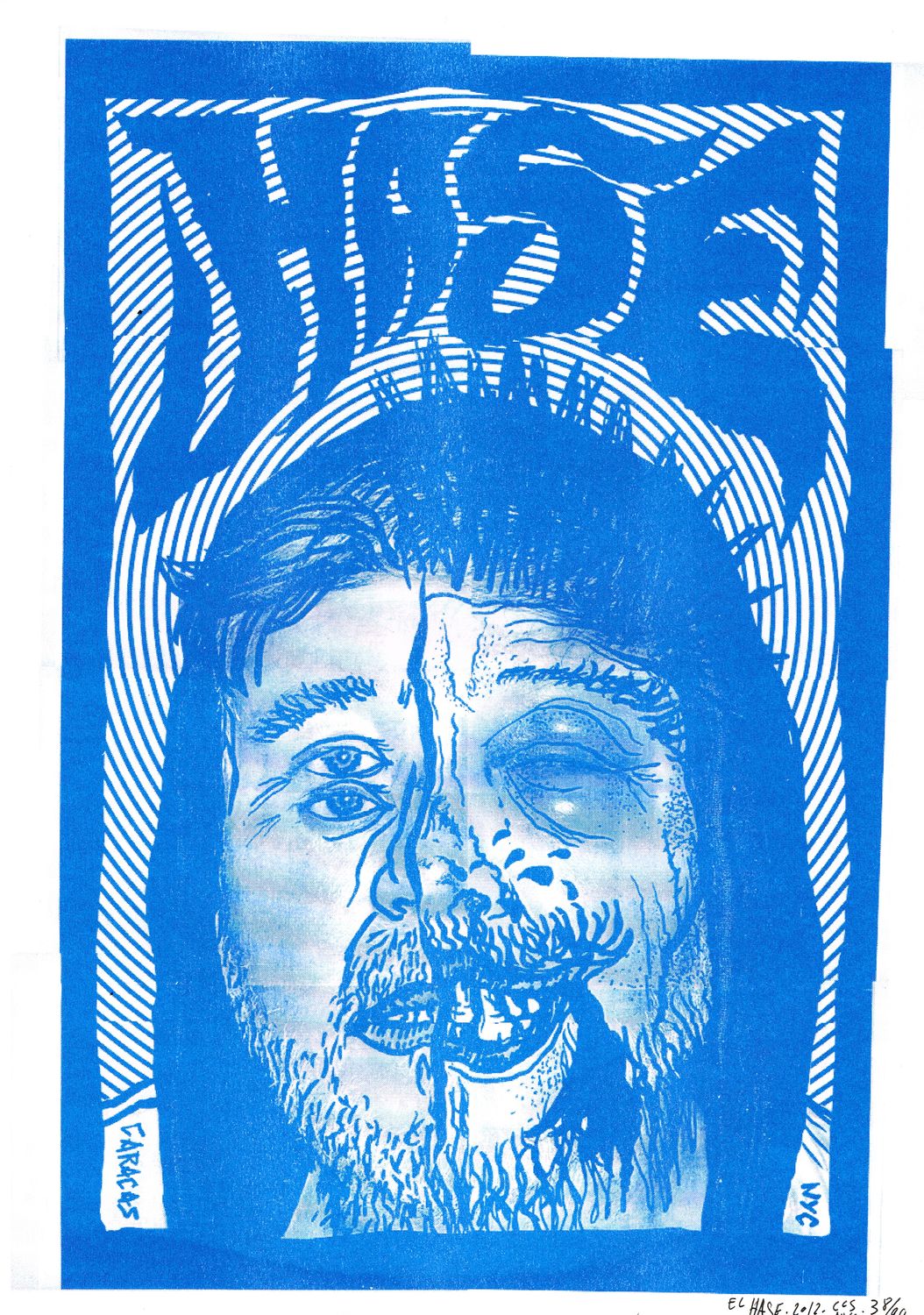 RISO Print A3 Sergio Barrios El Hase BLUE