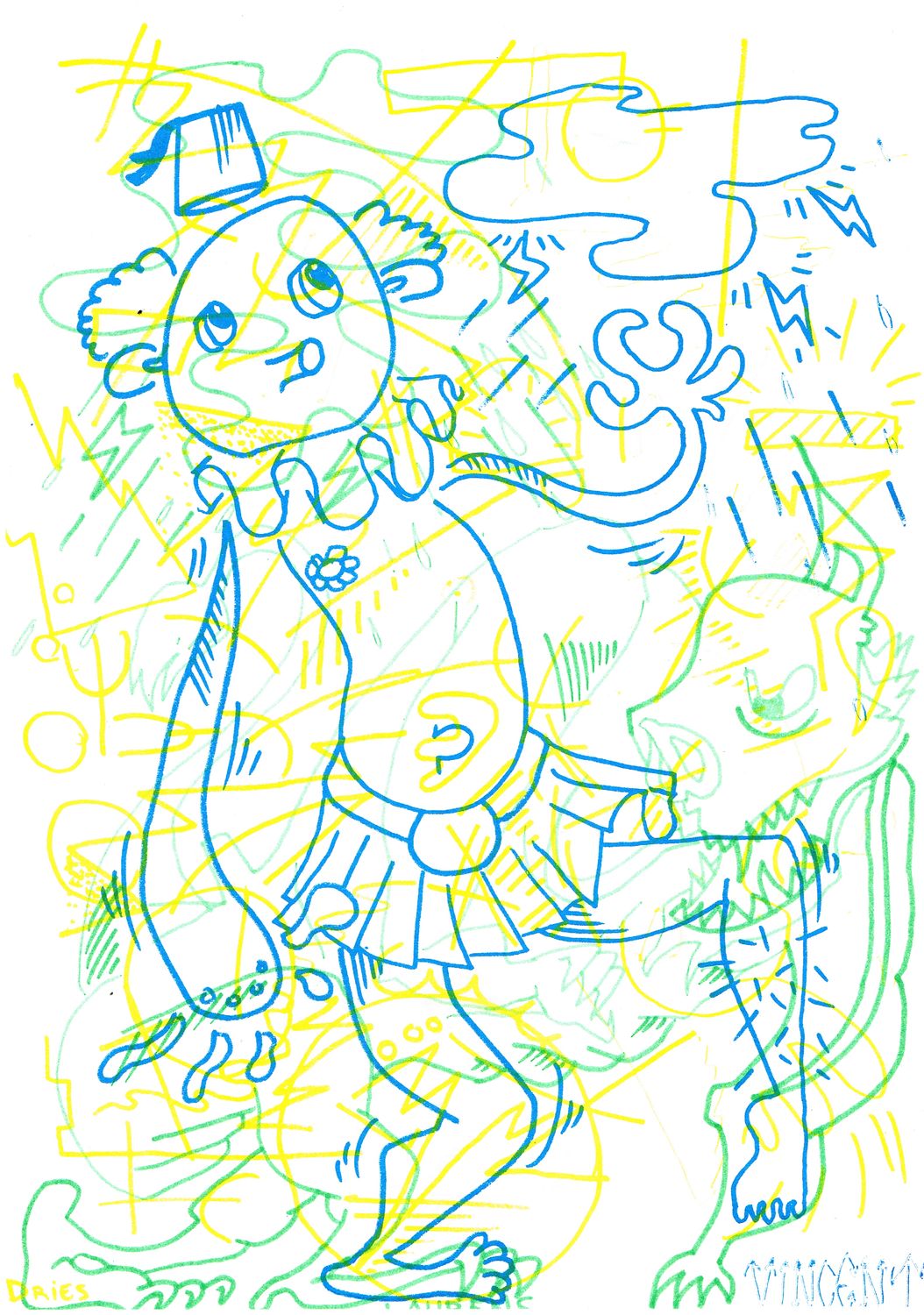 RISO Print A3 Dries, Laurens en Vincent