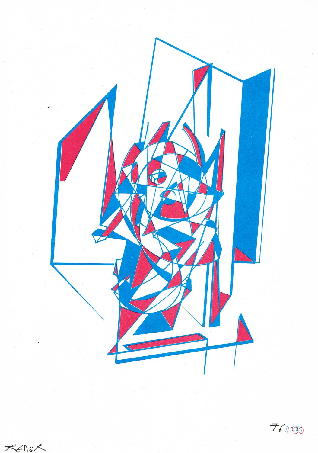 RISO Print A3 Kenor limited edition /100