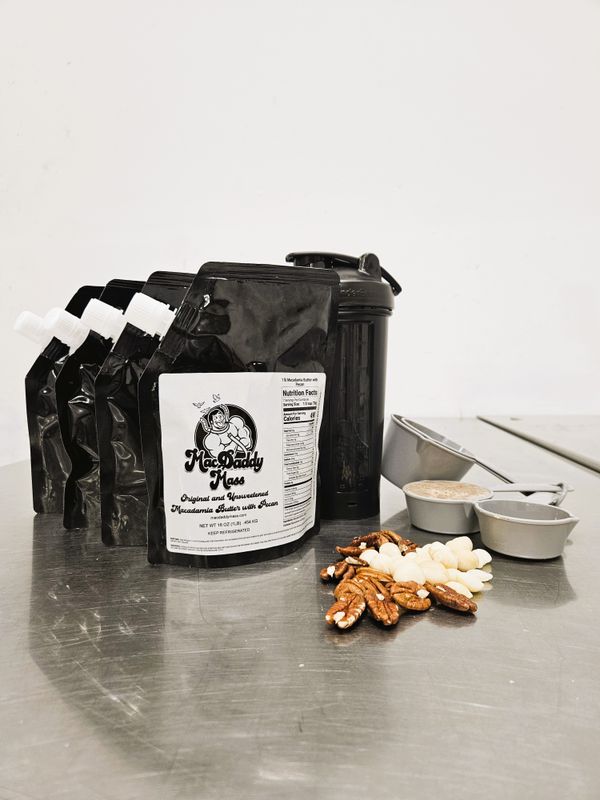 Macadamia Butter with Pecan 1 lb 4 week Supply