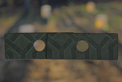 Grey Geometric Patterned Leathers