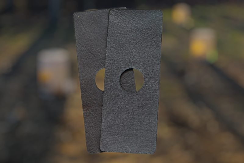 Grey Patterned Leathers