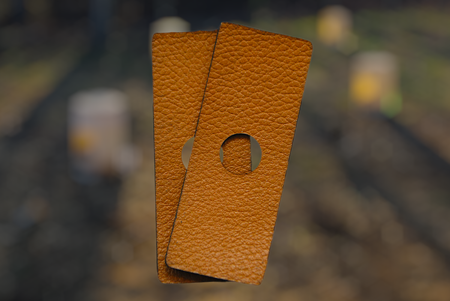 Tan Patterned Leathers