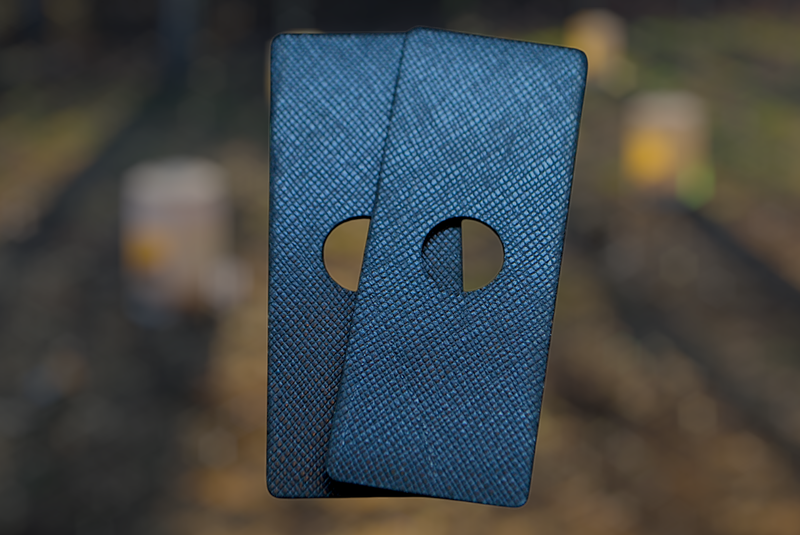 Black Patterned Leathers