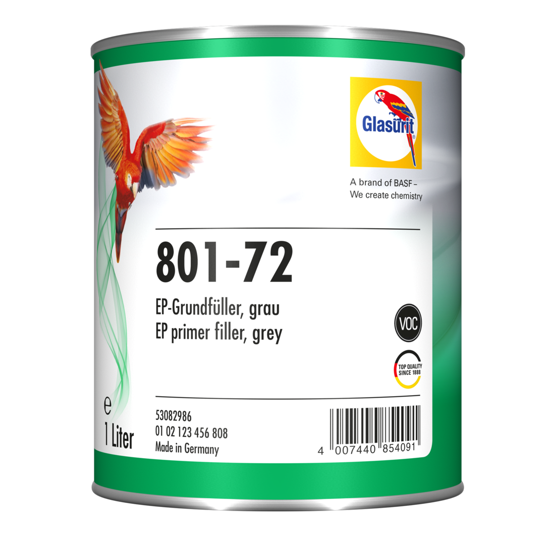 801-72 VOC Epoxy Primer Filler, Grey