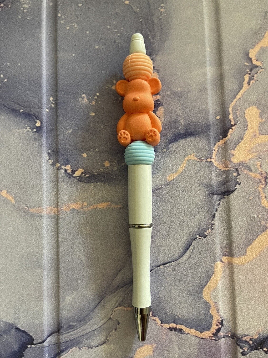 Orange Teddy Pen