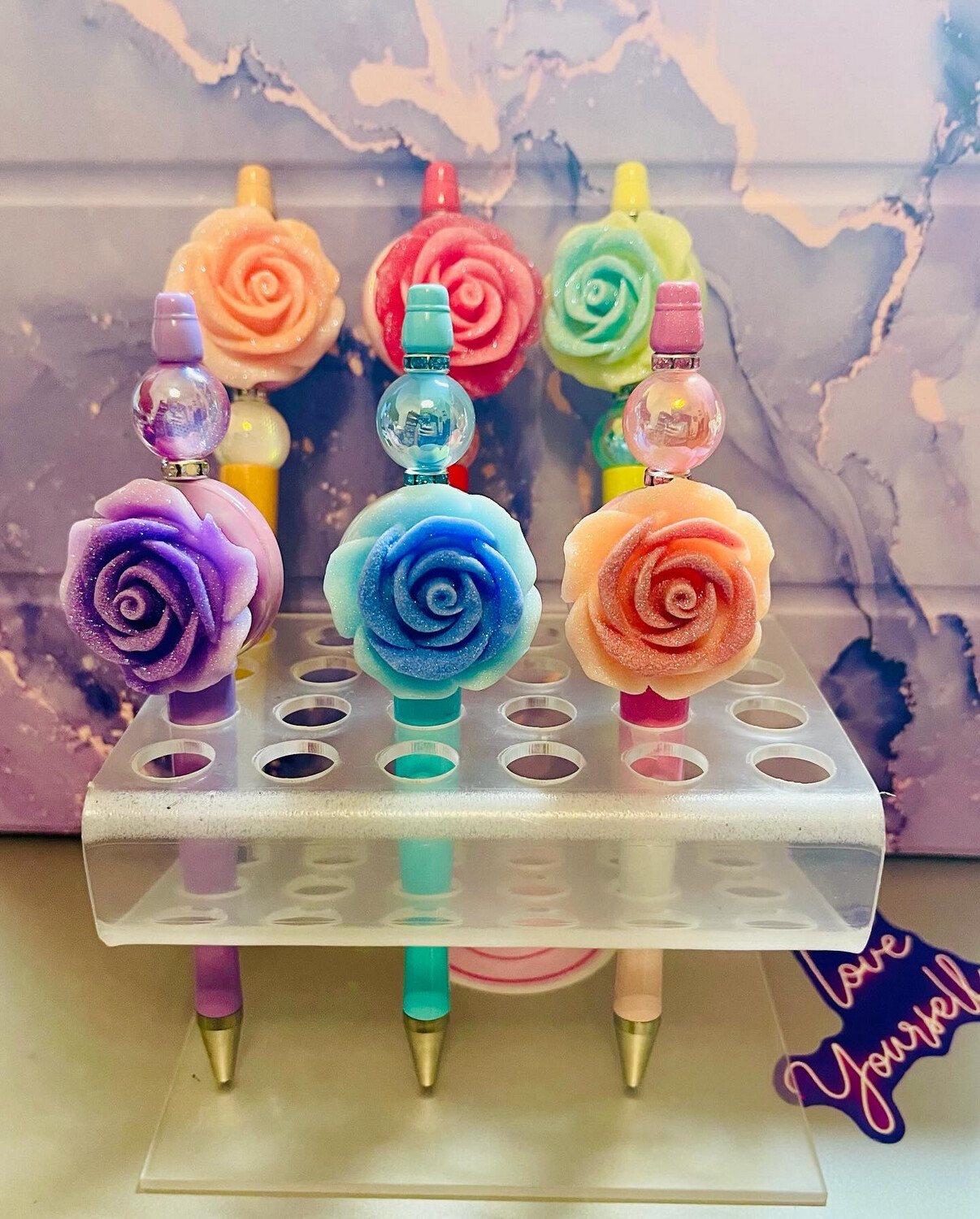 Rose Beaded Pens