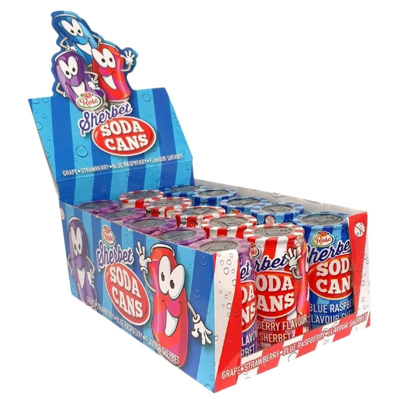 Sherbet Soda Cans