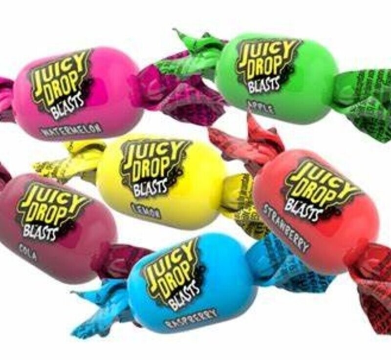 5 multiflavoured Juicy Drop Blasts