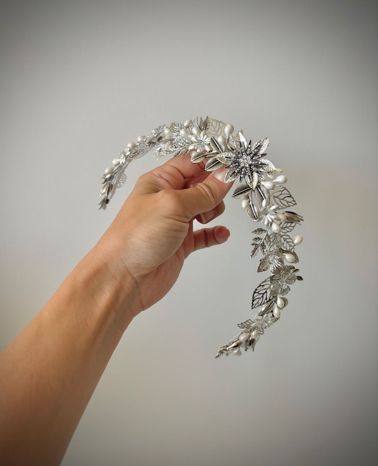 Tiara de novia Todo al Plata