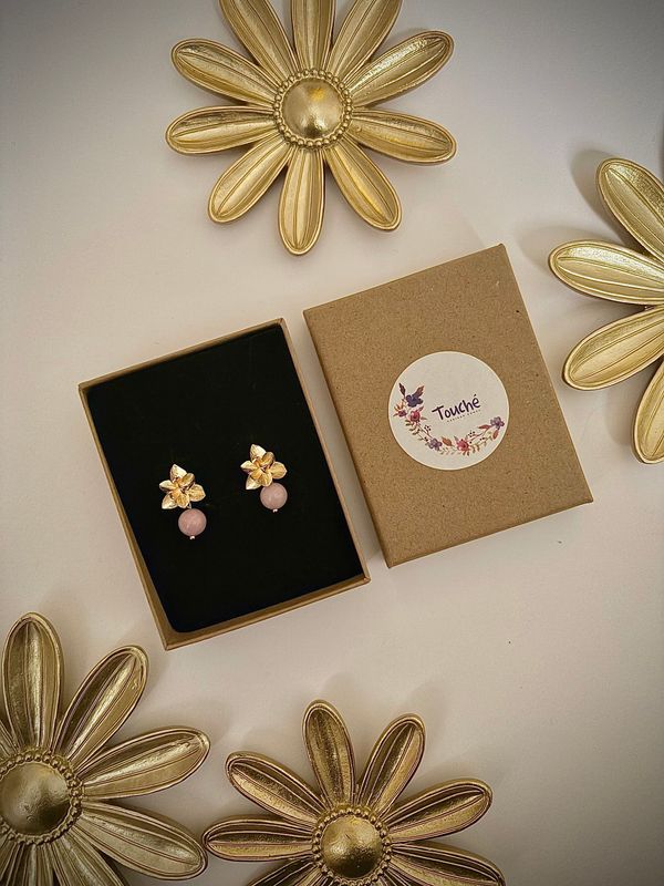 Pendientes de novia Flor de Loto