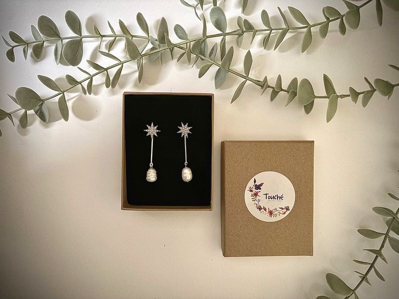 Pendientes de novia Valentina