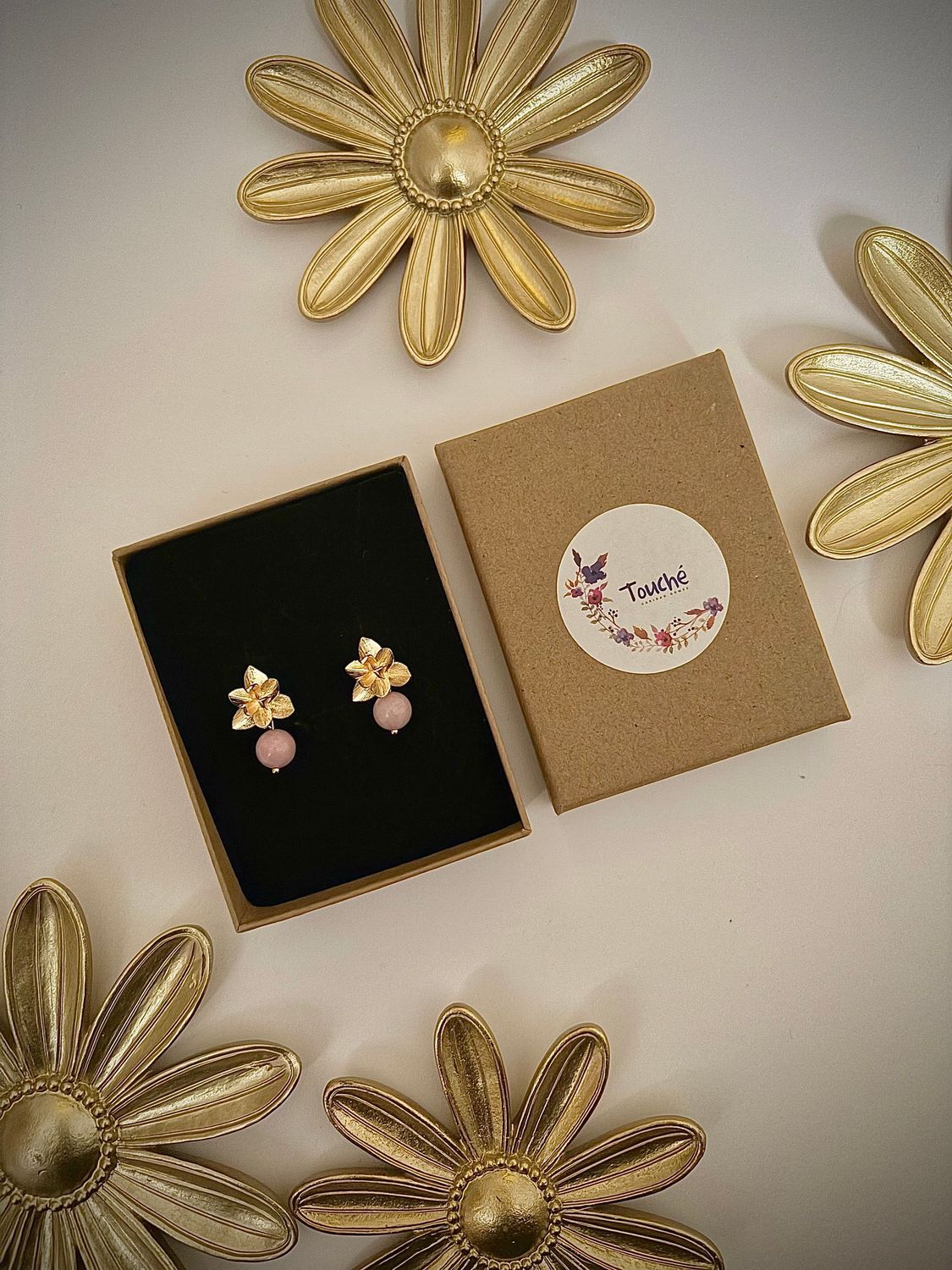 Pendientes de novia Flor de Loto Pendientes de novia Flor de Loto
