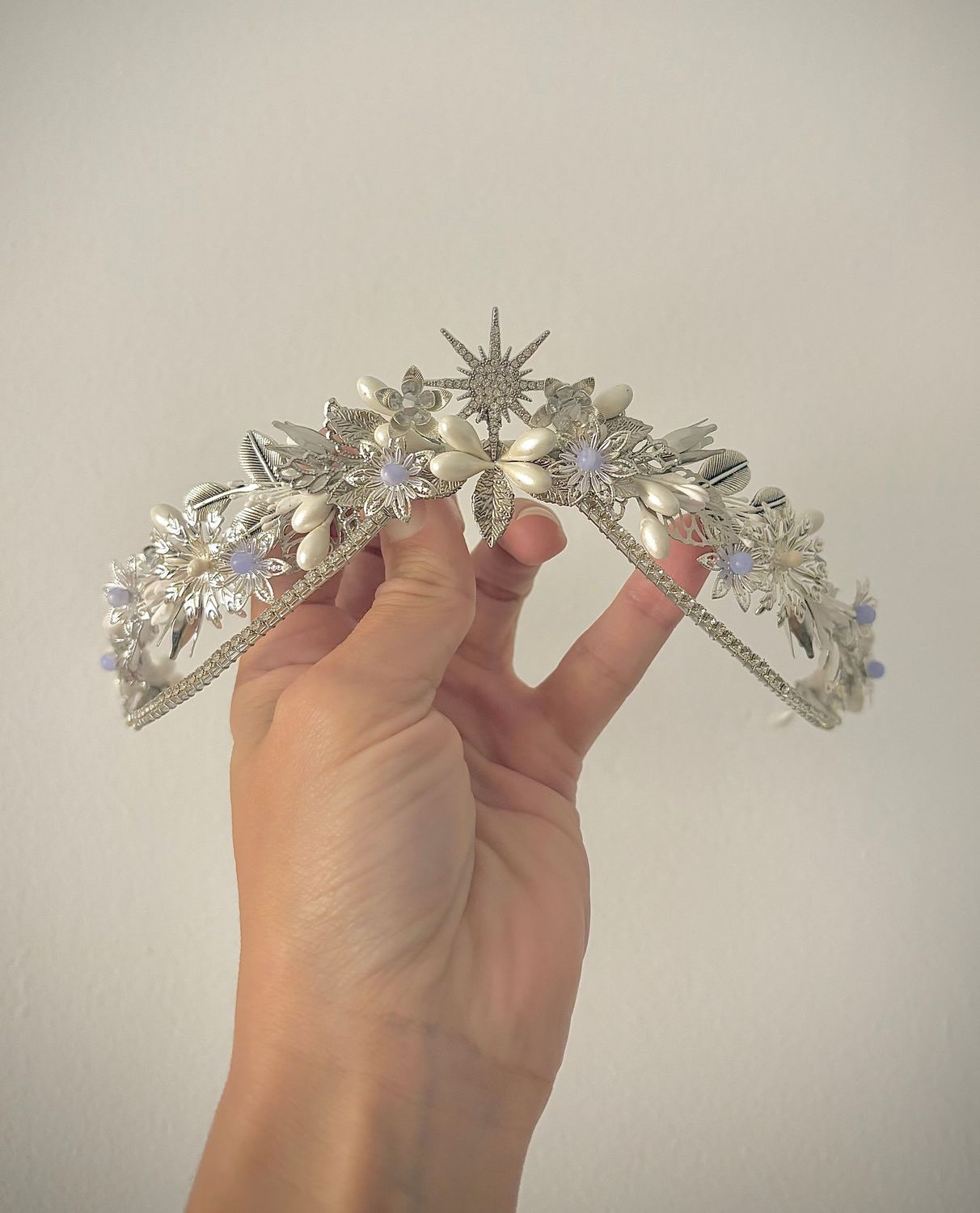 Tiara de Novia Florencia Plata