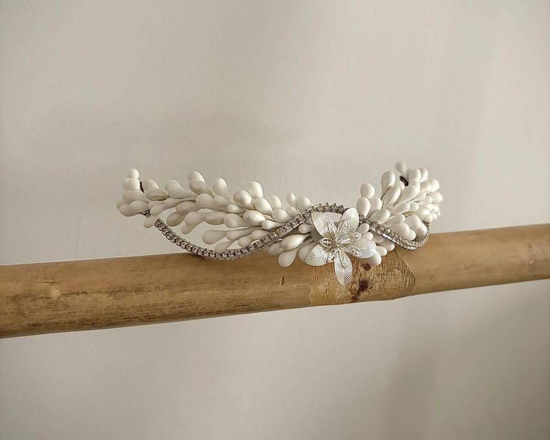Tocado de novia Siena White Tocado de novia Siena White