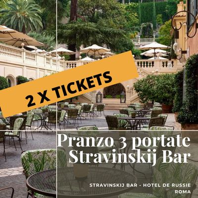2 x Pranzo tre portate à la carte - Stravinskij Bar