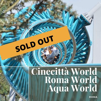 2 x biglietti - Cinecittà World, Roma World, Aqua World - Data Aperta