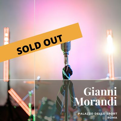 2 x biglietti - Gianni Morandi - 21 aprile 2026