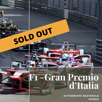 2 x biglietti - Formula 1 Gran Premio d'Italia - Prato - 6 settembre 2026