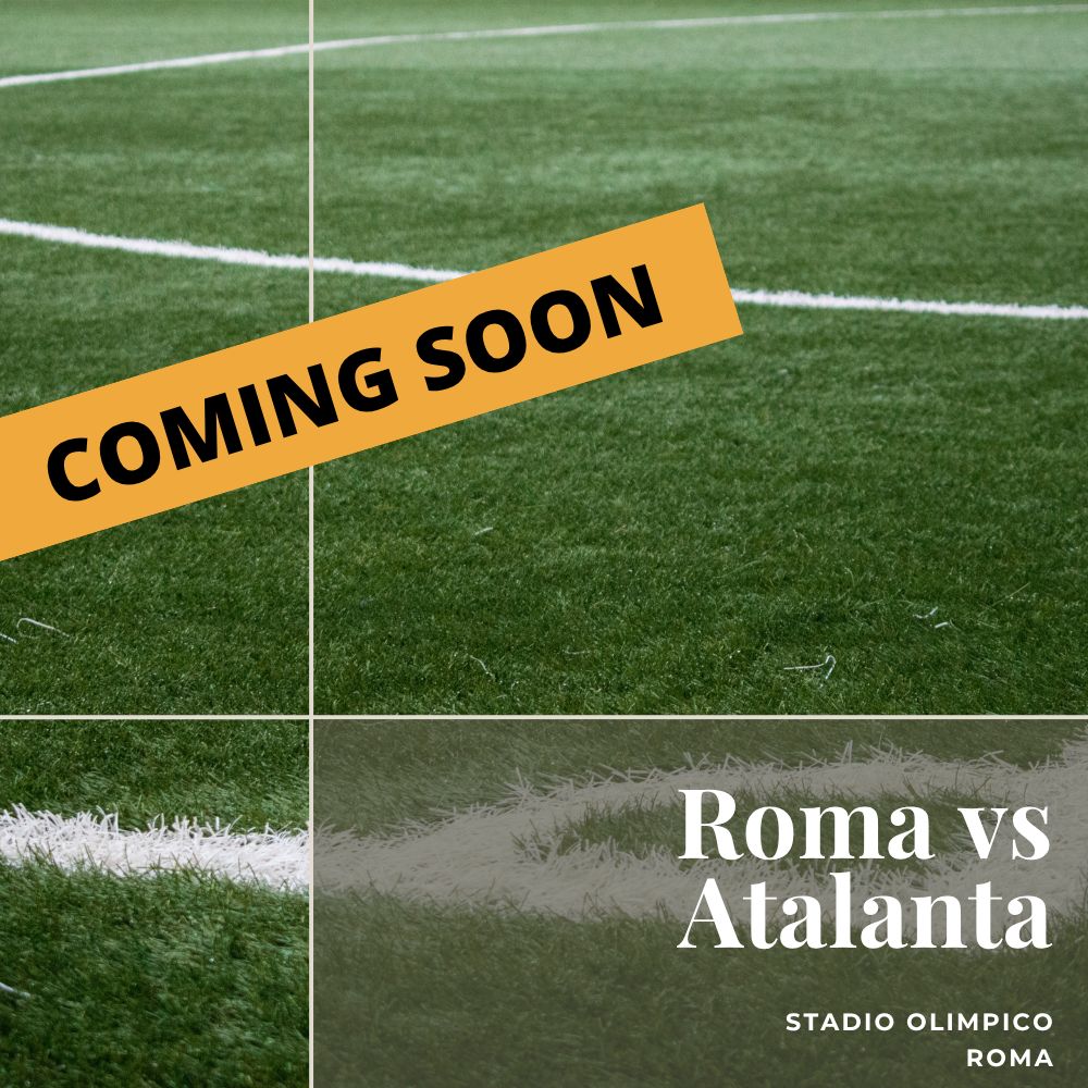 2 x biglietti - Roma vs Atalanta - 5 settembre 2026