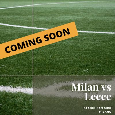 2 x biglietti - Milan vs Lecce - 20 settembre 2026