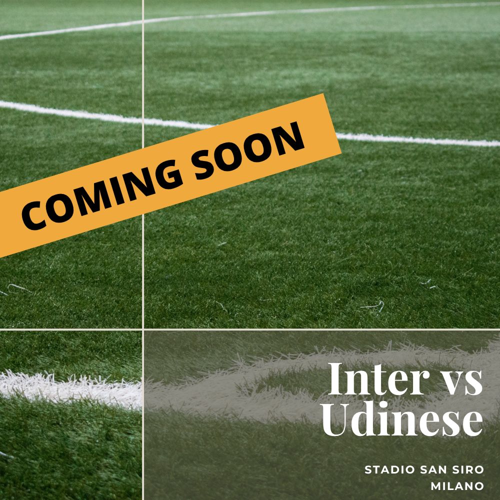 2 x biglietti - Inter vs Udinese - 14 settembre 2026