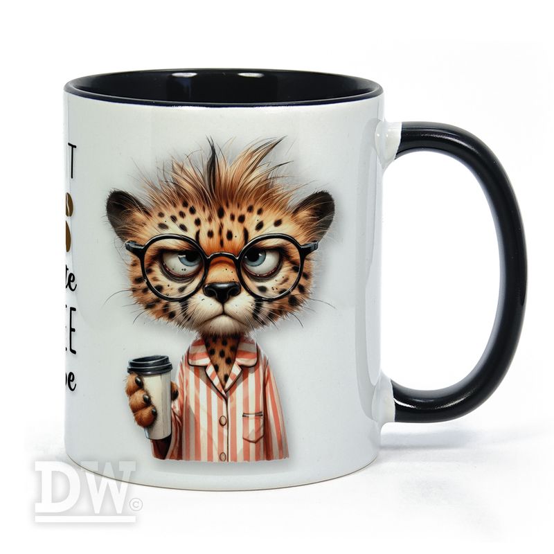 Motivtasse - Grumpy Leopard