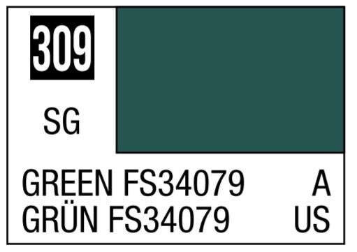 Aqueous Color 10ml - H309 Semi-Gloss Green FS34079 for Vietnam Camouflage