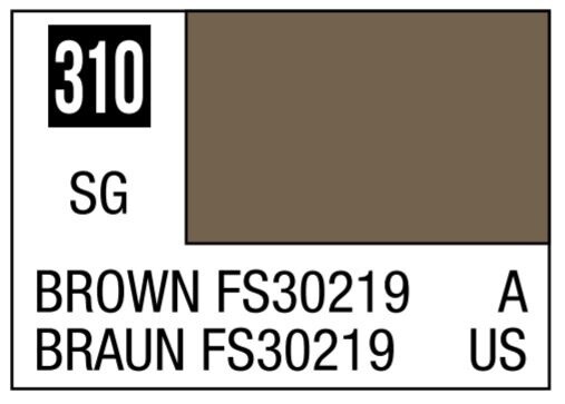Aqueous Color 10ml - H310 Semi-Gloss Brown FS30219 for Vietnam Camouflage