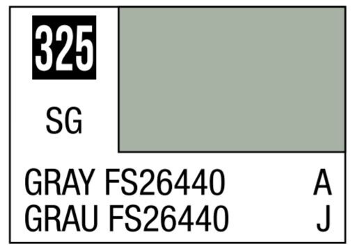 Aqueous Color 10ml - H325 Semi-Gloss Gray FS26440 Japan Air Self Defense Force F-1 Camouflage