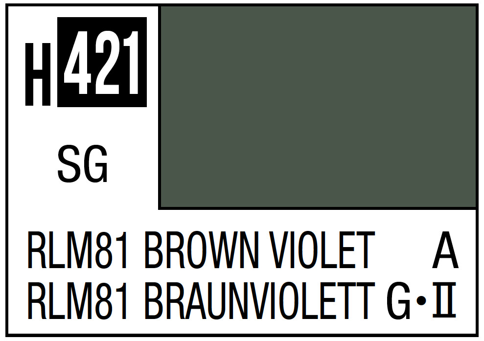 Aqueous Color 10ml - H421 Semi-Gloss RLM81 Brown Violet German Luftwaffe Aircraft