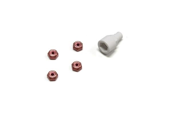 Color Nylon Nut Red